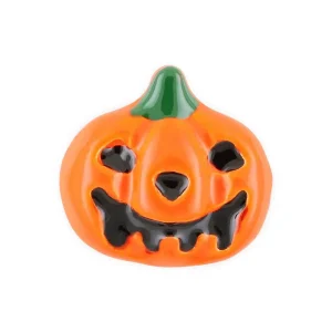 Pote com 4 Amuletos de Abóbora Laranja Jack o'lantern para Halloween