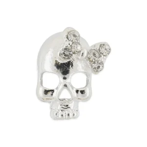 Pote com 10 Amuletos - Caveira de Prata