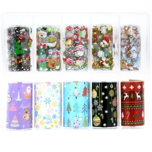 Conjunto de Folhas de Natal NFS-020 - Vários Designs