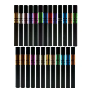 Coleção Urban Graffiti de Canetas Cromadas Metálicas (25 Cores)