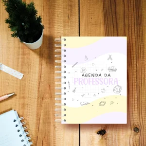 Agenda de Professora Personalizada Elementos Escolares