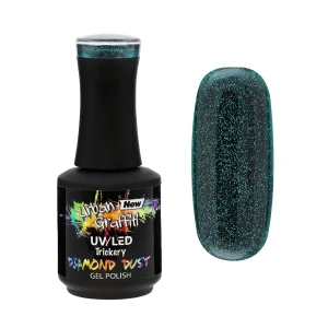 Manha - UGGP-DD006 - Glitter Verde - Verniz Gel Urban Graffiti 15ml
