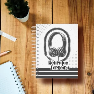 Agenda do Aluno/a Personalizada – Música & Headphones