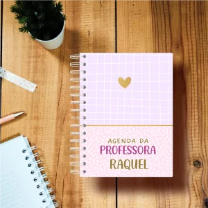 Agenda de Professora Personalizada Purple